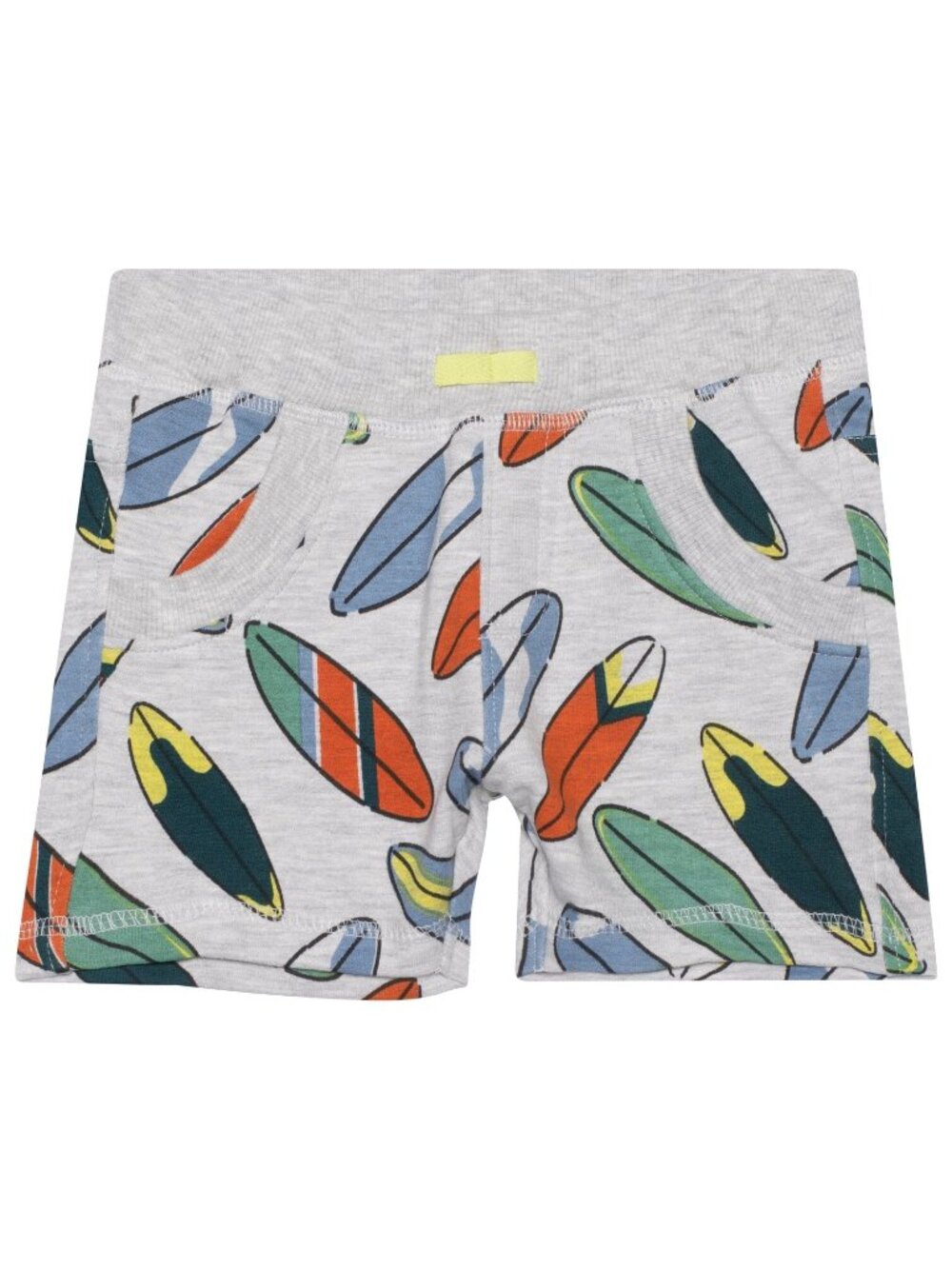 Printed French Terry Short Light Grey Mix Surfboards - 8